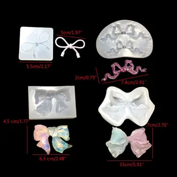 

2020 New Handmade Bowtie Pendant Epoxy Resin Casting Silicone Mold Jewelry Making Tools