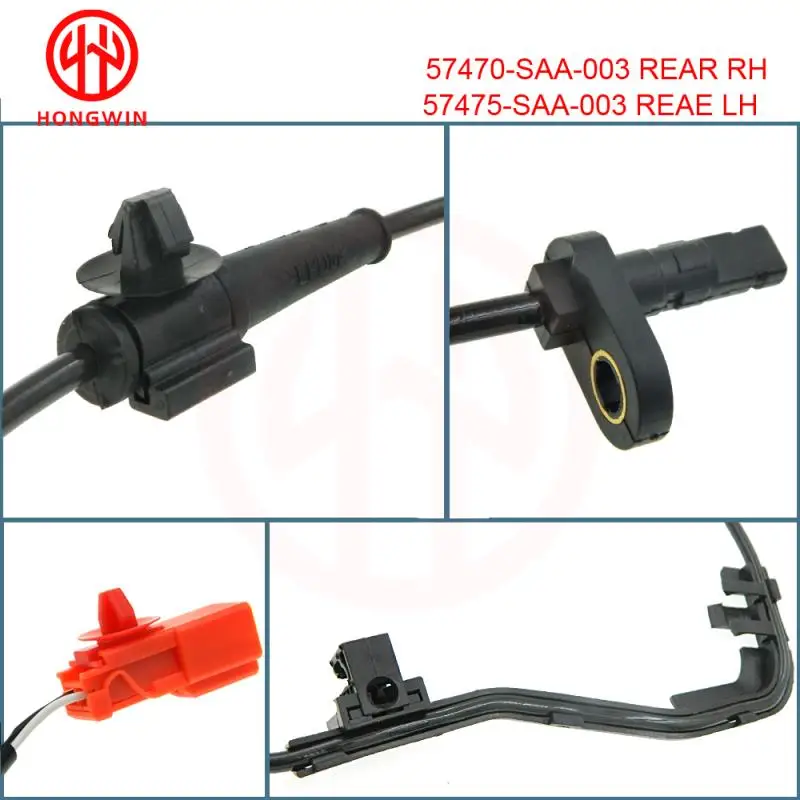 Car ABS Speed Sensor 57455-SAA-003,57475-SAA-003 Front & Rear Left Right Wheel Speed ABS Sensor For Honda City Saloon 00-03 FIT II 2002-2008
