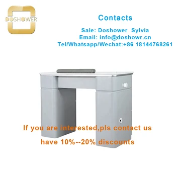 

Nail salon furniture table with gel polish uv led for manicure table and chair set