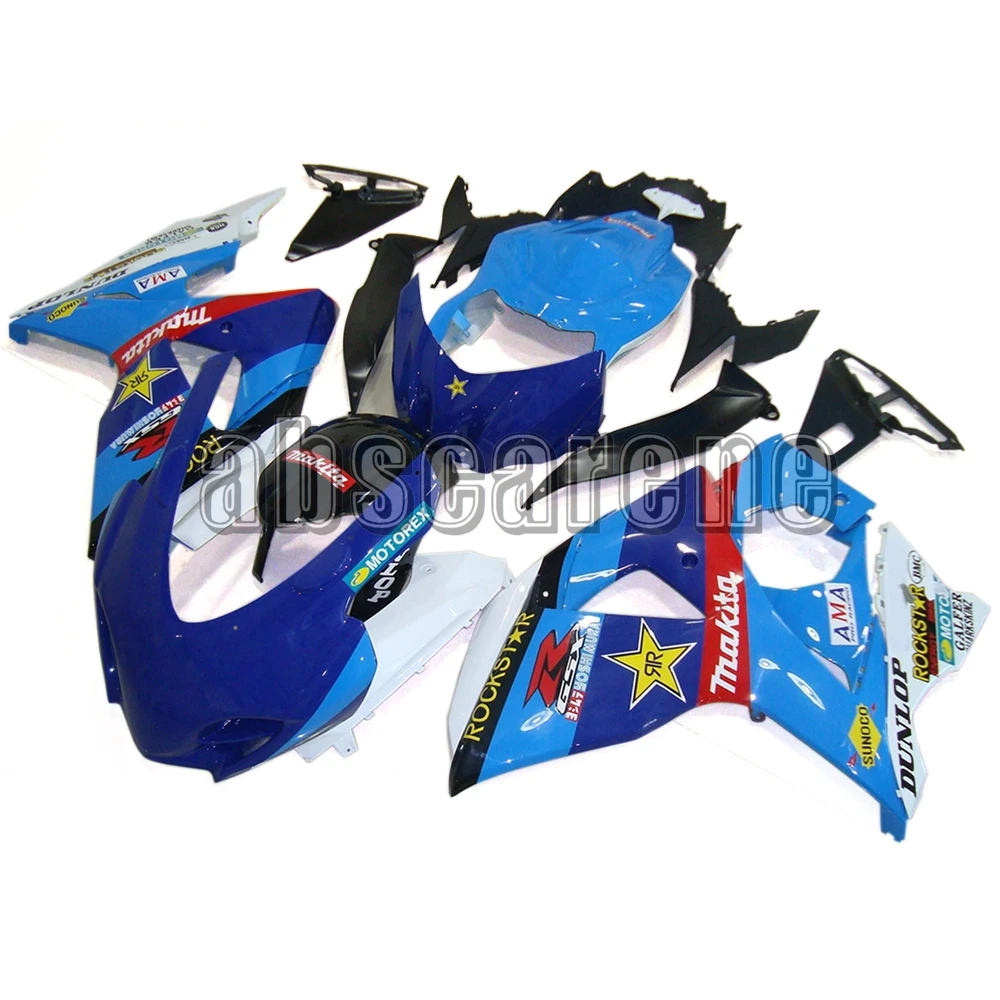 Полный набор обтекателей для Suzuki GSXR1000 K9 2009-, 10, 11, 12, 13, 14, 15, 16 лет из АБС-пластика Пластик впрыска капоты сине-белые красные, черные