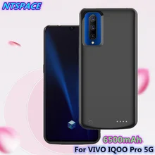 Чехол для зарядки аккумулятора для VIVO IQOO Pro 5G Внешний чехол-аккумулятор 6500 мАч портативный чехол для зарядного устройства