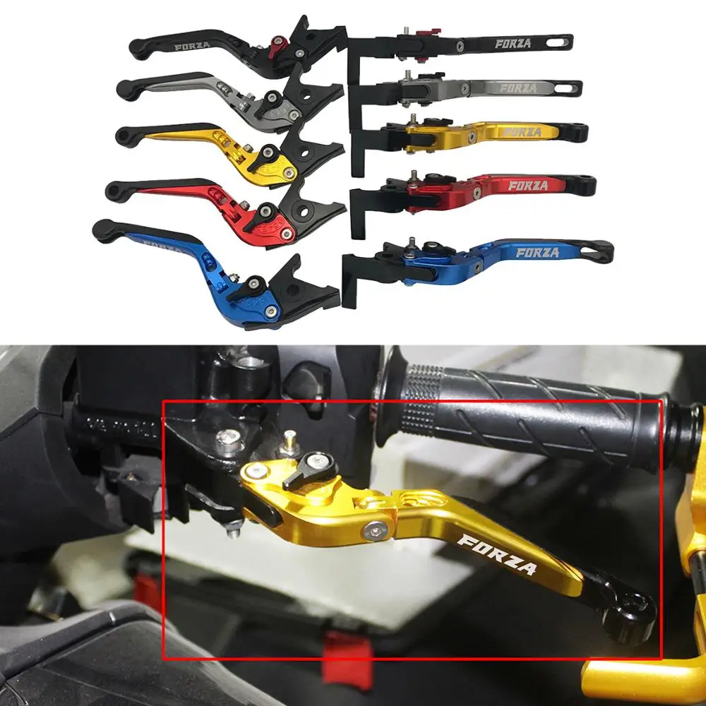 SEMSPEED FORZA парковочные рычаги для Honda Forza300 Forza250 Forza125 2010- ЧПУ мотоциклетные регулируемые складные тормозные рычаги сцепления