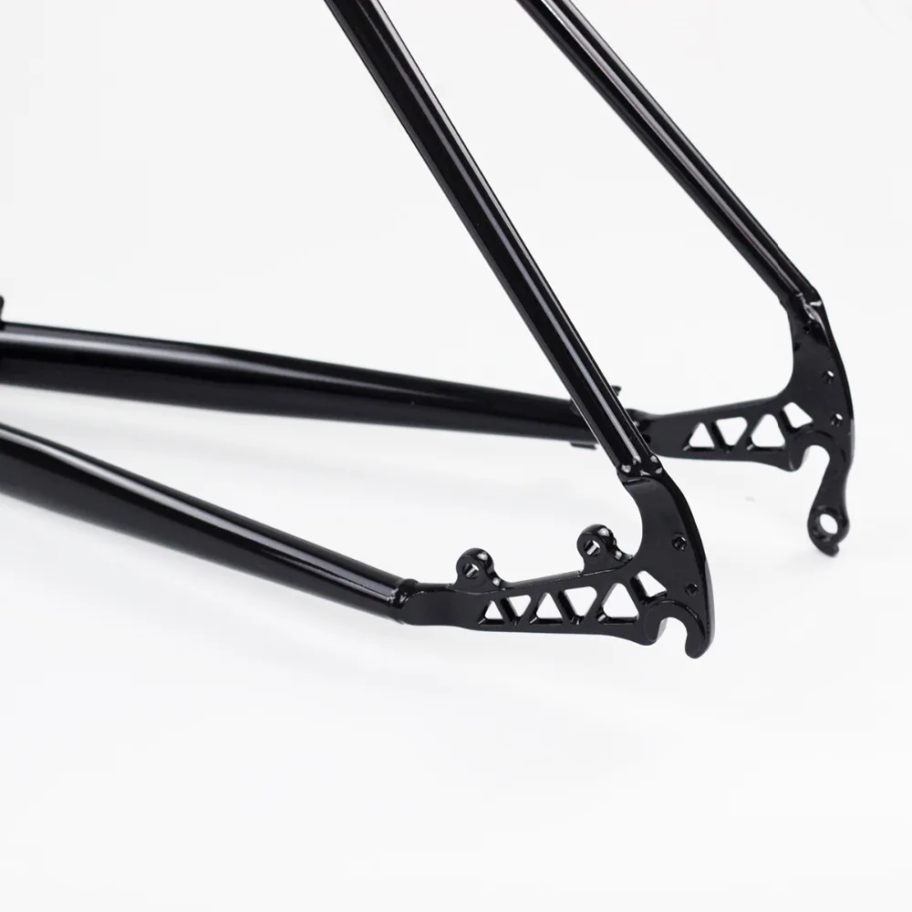 CR-MO сталь 2" Touring Frameset циклокросс 26er рама вилка дисковый тормоз классический нагревательный обработанный хром велосипедные рамы