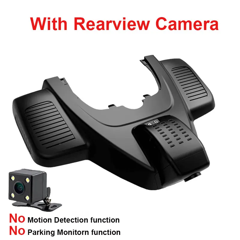 With Rear Lens Kampacar Novatek 96658 автомобильный Wifi видеорегистратор тире камеры для Mercedes Benz GLE топ конфигурация 400 350 320 канадская версия GLE500 видеорегистраторы - Название цвета: With Rear Lens