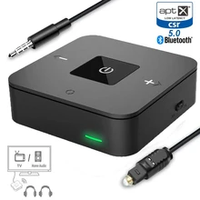 Aptx LL Bluetooth 5.0 Audio Transmitter Receiver RCA 3.5mm AUX Spdif Stereo Wirlesss Adapter USB Dongle For Car TV PC Headphones