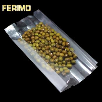 

400Pcs Clear Plastic Side Gusset Food Packaging Bag Open Top Heat Seal Snack Dried Fruits Tea Beans Polybags Packing Pouch
