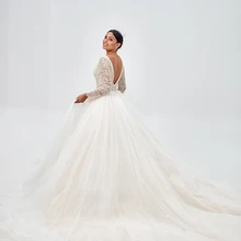 Royeememo свадебное платье с аппликацией из тюля А-силуэта сексуальное с открытой спиной пляжное платье невесты свадебное платье