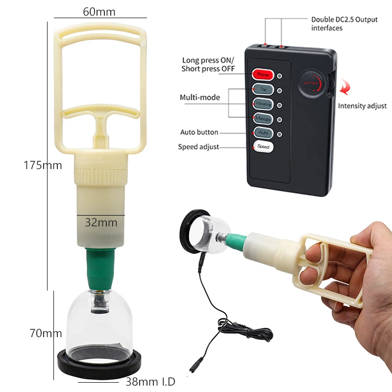 Bdsm Electric Shock Nipple Sucker Ring Electro Stimulation Breast Toys For Woman Clit Suck Nipple Electrical Sex Accessories