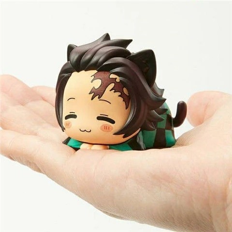 Demon Slayer Tanjiro Zenitsu Inosuke Action Figures Cute 