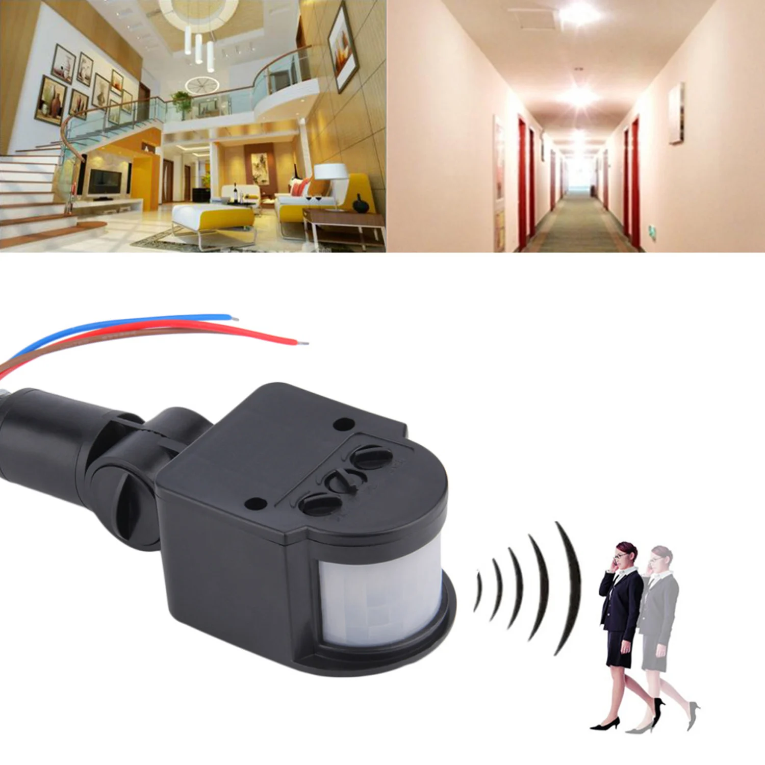 

85-265V Motion Sensor 180 Degree Security Infrared PIR Human Body Motion Sensor Detector Inductor Outdoor Wall Light Switch