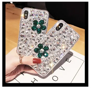 

Bling Lovely Crystal Diamonds Rhinestone 3D Stones Phone Case Cover For Samsung A3 A5 A7 2017 A9 A8 A6 PLUS A50 A70 A80 A6 Plus