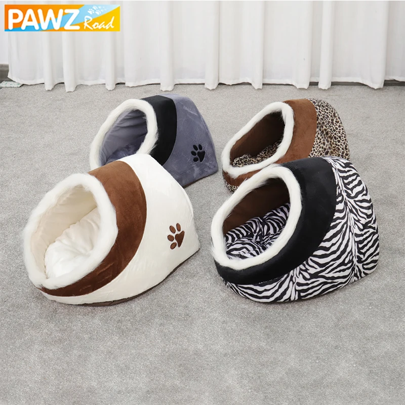Pet Dog Puppy Cat Warm Bed House Plush Cozy Nest Mat Pad Pet House Bed Sofa Warm Sleeping Bed Kennel Home Matscama redonda perro