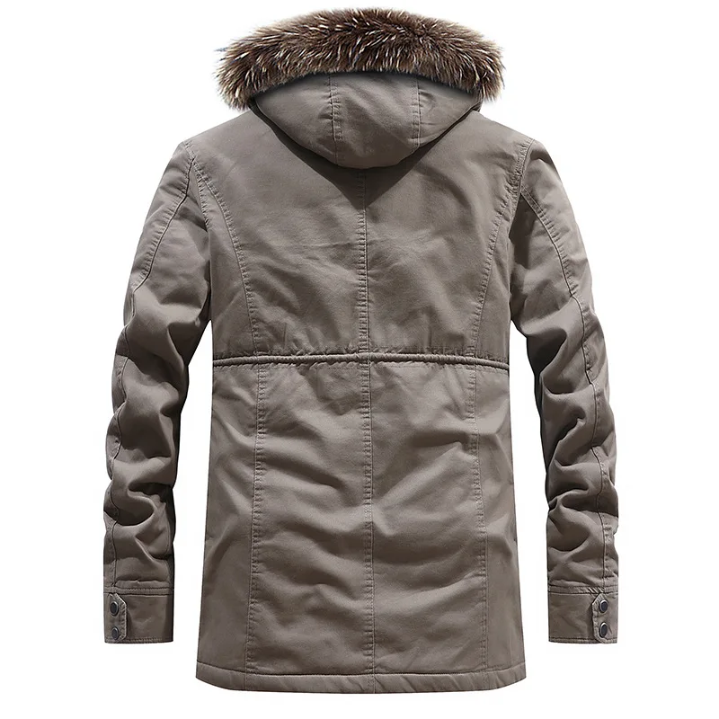 ICPANS-20 градусов утолщенные длинные зимние куртки мужские теплые парки с капюшоном повседневные зимние мужские пальто с несколькими карманами Большие размеры XXXL 4XL