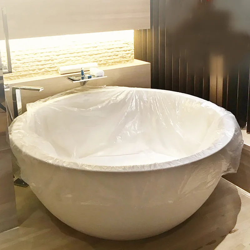 

Thickened Disposable Bathtub Cover Bag Family Hotel Health Bath Tub Sanitary Bag for Bathtub and Bath In Hotel Supplies