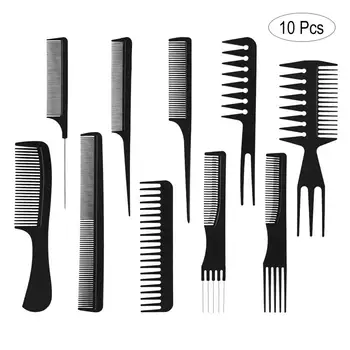 

10pcs Professional Anti-Static Hair Styling Combs Multifunctional Hairdresser Accessories Set Hairstyle Tools Kit