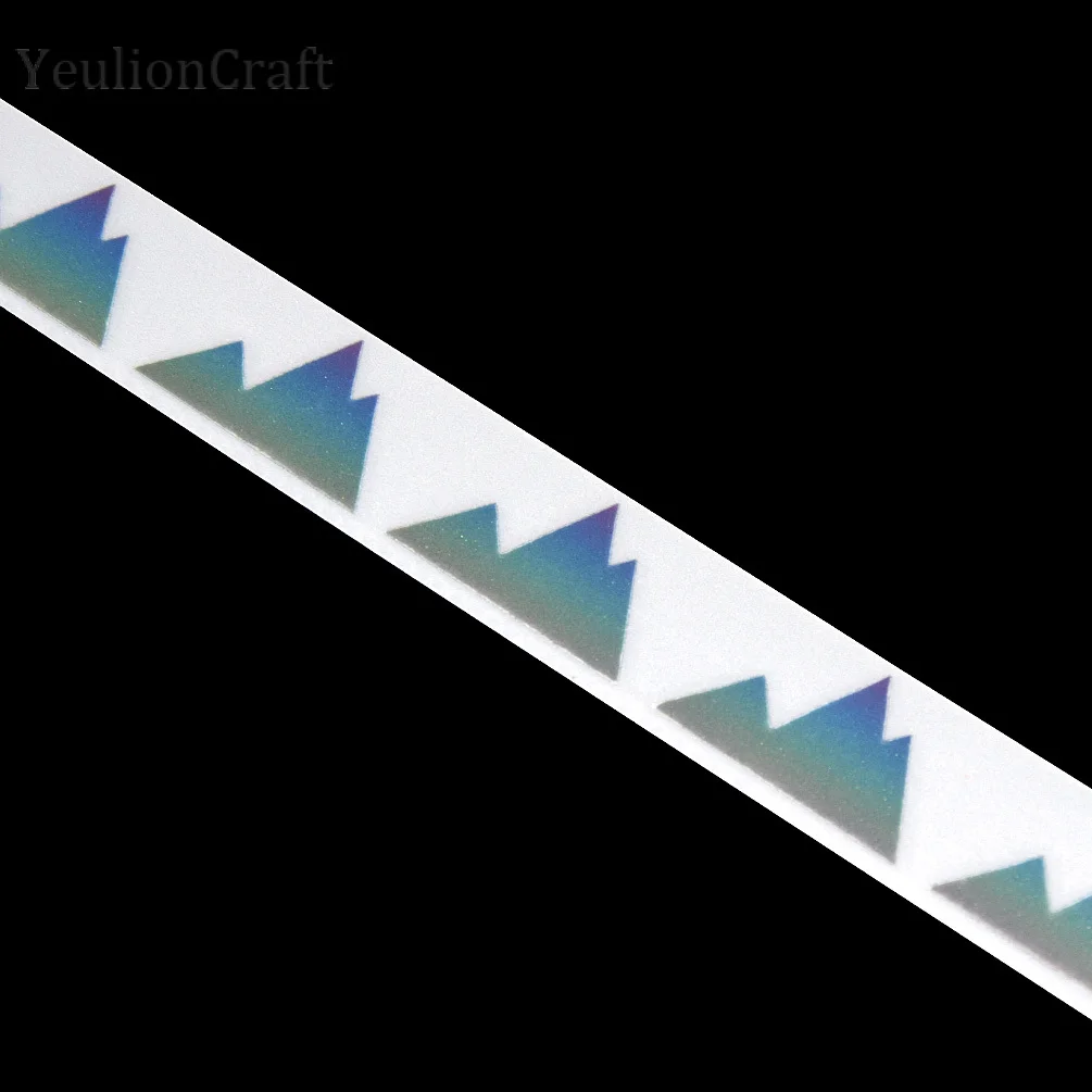 1 YeulionCraft 100x3 см Лазерная Светоотражающая наклейка ленты теплопередачи горячего тиснения фольги виниловая пленка для DIY железа на ткани одежды - Цвет: 1
