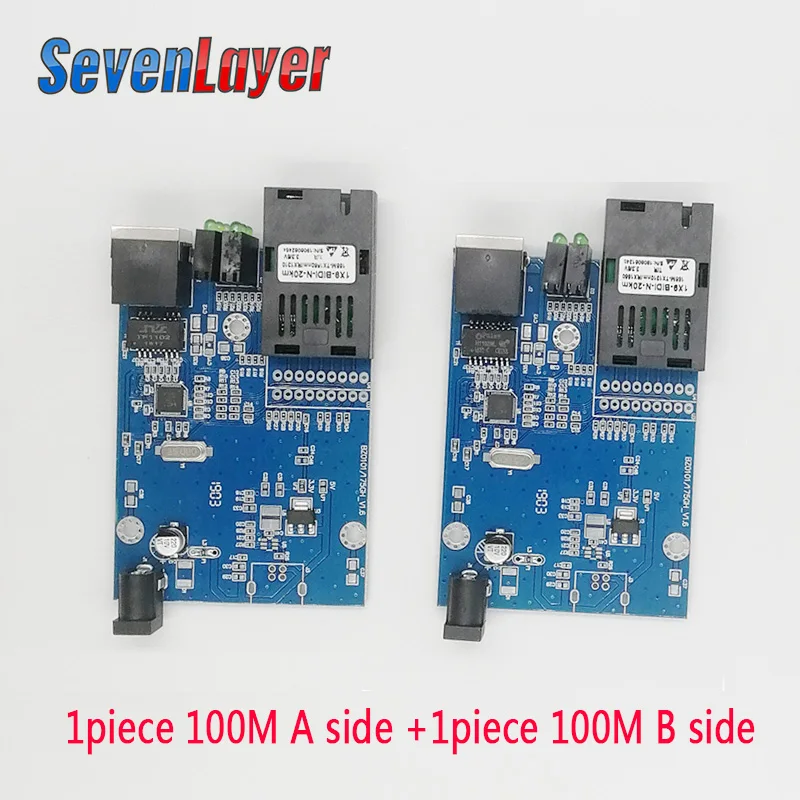 Медиаконвертер оптоволоконный к rj45 UTP 10/100M 1310/1550 волоконно ethernet коммутационное