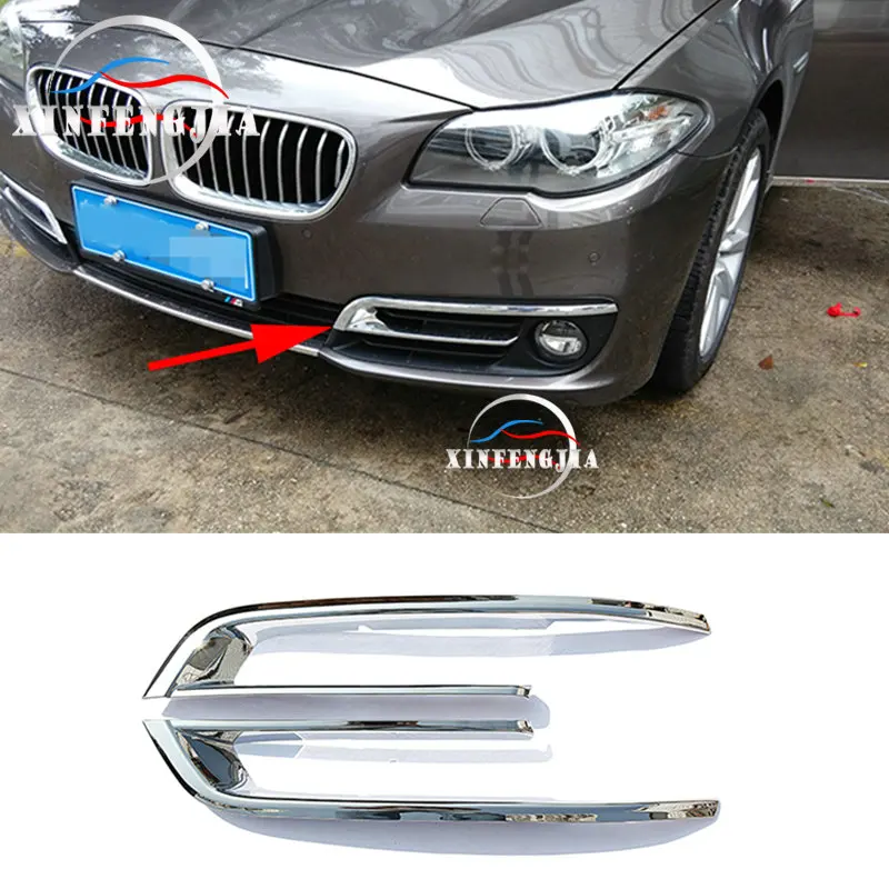 

For BMW 5 Series F10 2014 -2016 2x Chrome Front Fog light Decorative Trim Frame