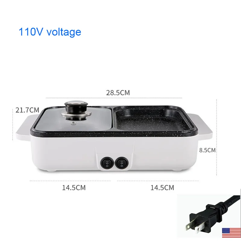 110V/220V Mini Rice Cooker Electric Cooking Machine Single/Double Layer Available Hot Pot Multi Electric Grill