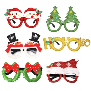 

New Year Kids Gifts Merry Christmas Glasses Santa Snowman Frame Eyeglasses Party Wedding Favors Christmas Dress Decor For Home