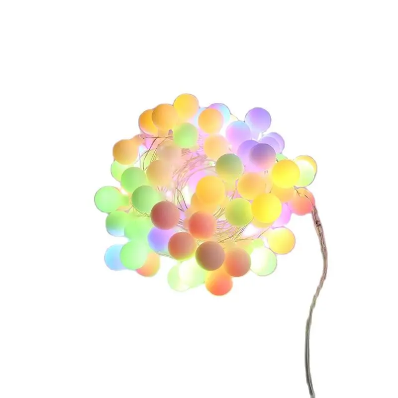 LED Sherbet copper wire string light Micro fairy lights with balls Battery for party Outdoor Indoor wedding Xmas home decoration | Освещение
