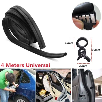 

4 Meter Car Door Trunk Hood Edge Rubber Sealing Strip dustproof sealed noise insulation machinery Guard Buffers