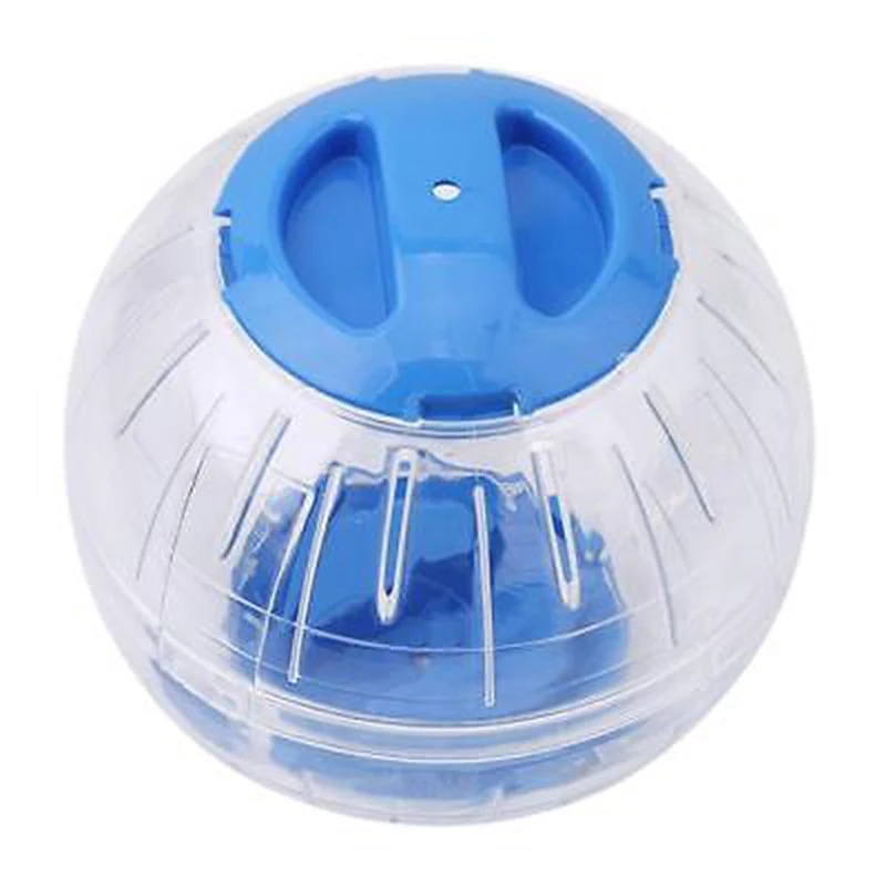 1 шт. 10 см цветная Крышка для хомяка, бегущий мяч для домашних животных, пластиковая наземная беговая дорожка для хомяка, маленькая игрушка для фитнеса - Цвет: Blue