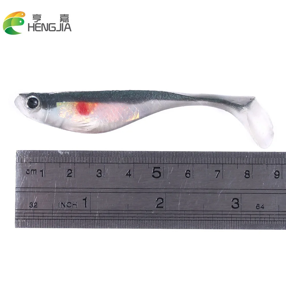 HENGJIA 5 шт. 8,8 см 5 г Мягкая силиконовая приманка гольян морской пресноводный черви воблеры искусственные приманки бас снасти джиги