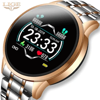 

LIGE 2020 New Smart watch Men and women Sports watch heart rate fitnessTracker blood Pressure Android ios Pedometer Smartwatch