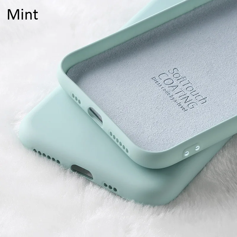 Mint X-Level жидкий силиконовый чехол для iPhone 11 Pro Max мягкий гелевый резиновый тонкий защитный чехол - Цвет: Mint