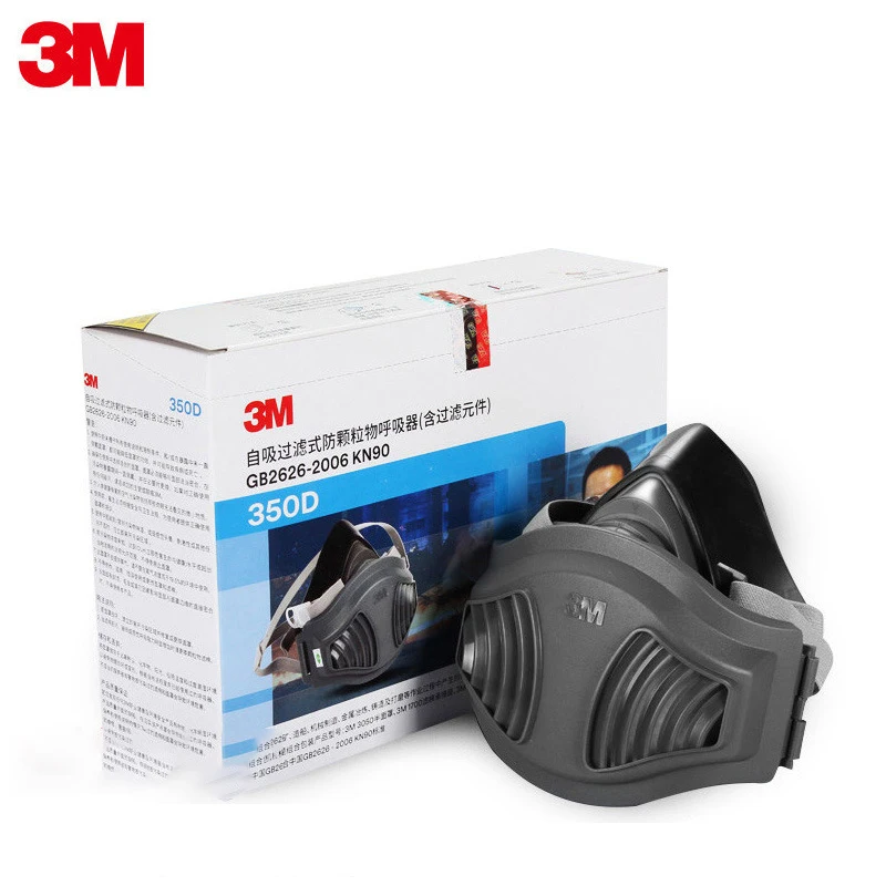 

3M 350D Mask with 1701CN Filter Cotton Gas mask Dust-proof Splash proof Anti-fog Anti-particles Industrial Safety Respirator