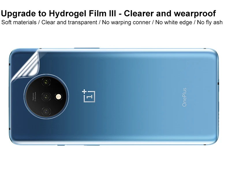 Imak Гидрогелевая пленка для Oneplus 7T Pro задняя Передняя Задняя Защитная Прозрачная Олеофобная пленка 1+ 7T