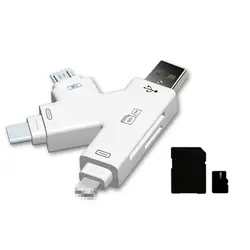 OTG Многофункциональный кардридер Micro-USB 3,1 type-C TF адаптер для Android PC