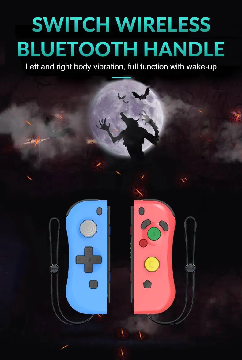 Беспроводной Bluetooth левый и правый внутренний игровой контроллер геймпад для N-Switch NS Joycon игра для N-Switch консоль NFC геймпады