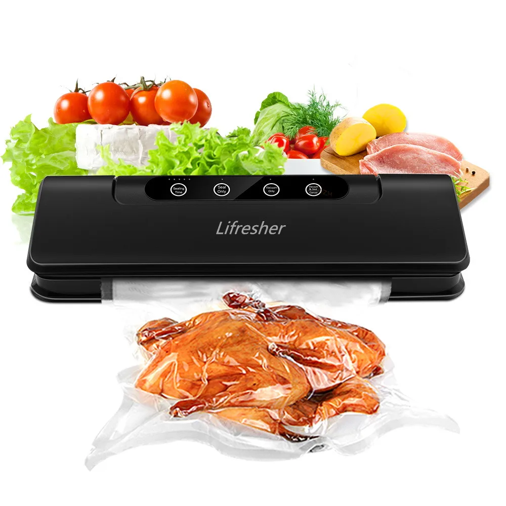 

Lifresher Electric Vacuum Sealer Packaging Machine For Home Kitchen Include 15pcs Food Saver Bags Commercial Vacuum Food Sealing