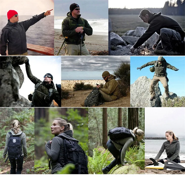 Спорт на открытом воздухе Sharkskin Stalker мягкий флисовый Чехол для мужчин ветрозащитный водонепроницаемый теплый плащ куртка