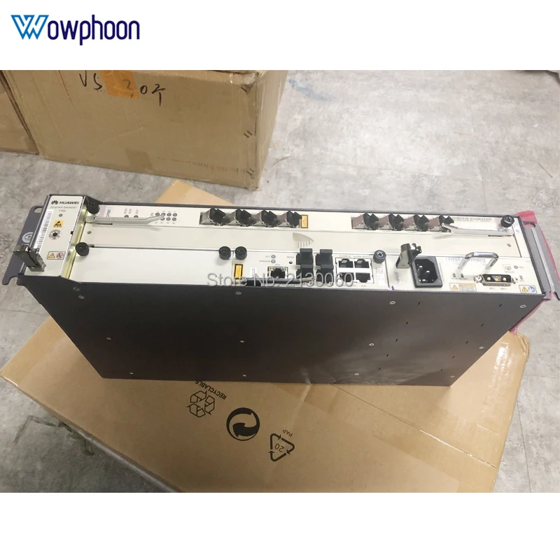 Оригинальный корпус Huawei OLT MA5608T + 1 * плата управления MCUD1 блок питания MPWD GPBD 8 PON