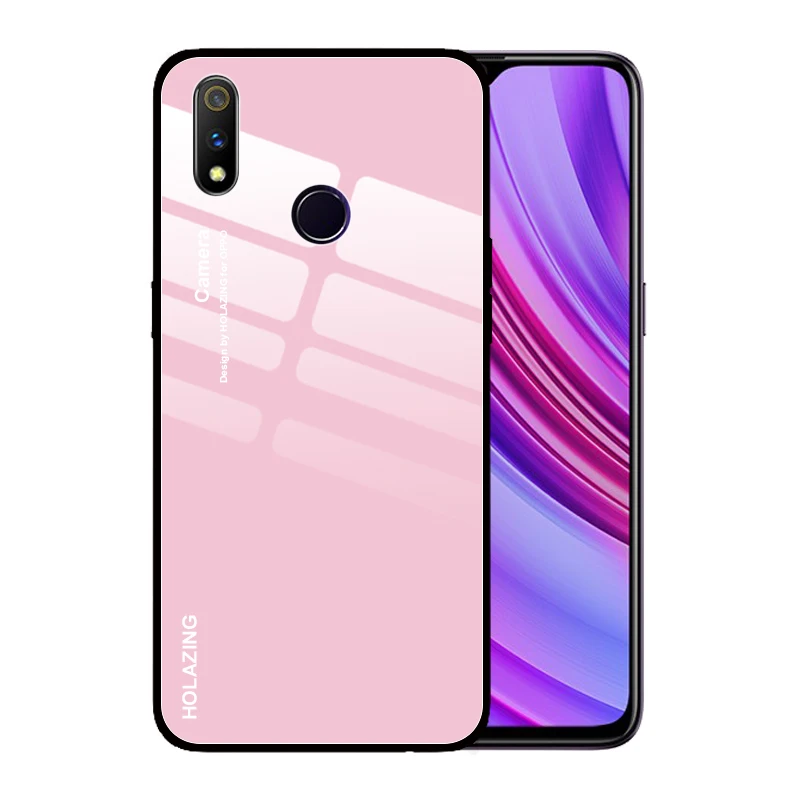11 цветов для OPPO Realme Q 5 Pro XT X2 X Lite 3 Pro F11 F7 F5 Find X чехол из закаленного стекла с кристальным градиентом противоударный