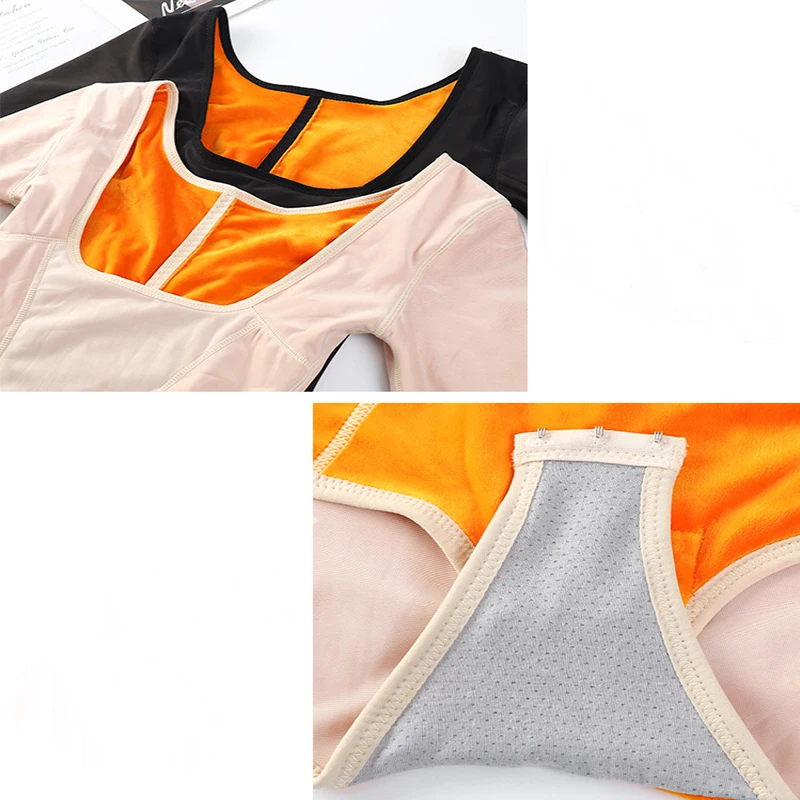 Women Shaper Thermal Bodysuit Waist Slimming Butt Lifter Body Shaper Belly Flat Compression Underwear Keep Warm