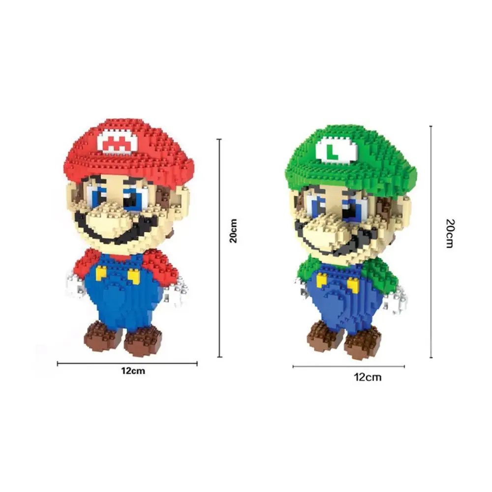 

hot LegoINGlys classic creators japan Super Mario game figures Nintendos model mini Micro Diamond Blocks nano bricks toys gift