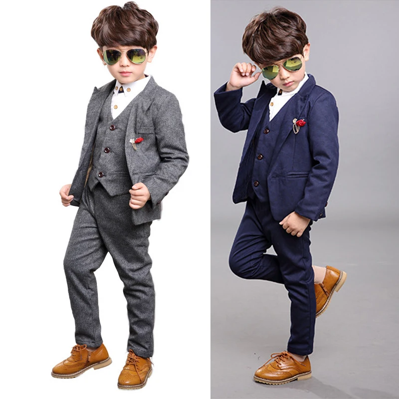2021 Dress Boy Party Outfit Formal Toddler Boys Wedding Suit Sping