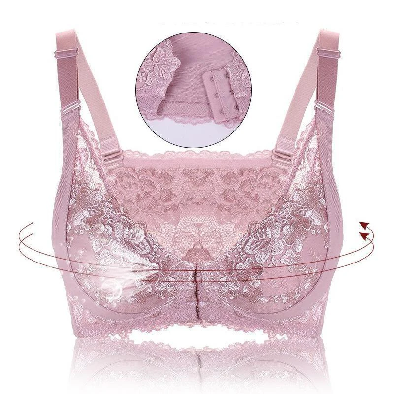 Женский бюстгальтер с регулируемой застежкой спереди, кружевное дышащее мягкое нижнее белье TH36