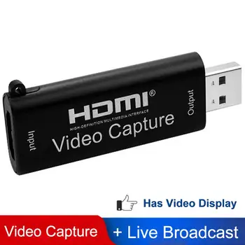 

Mini Video Card USB 2.0 HDMI Video Grabber Box fr Game DVD Camcorder HD Camera Recording Live Streaming