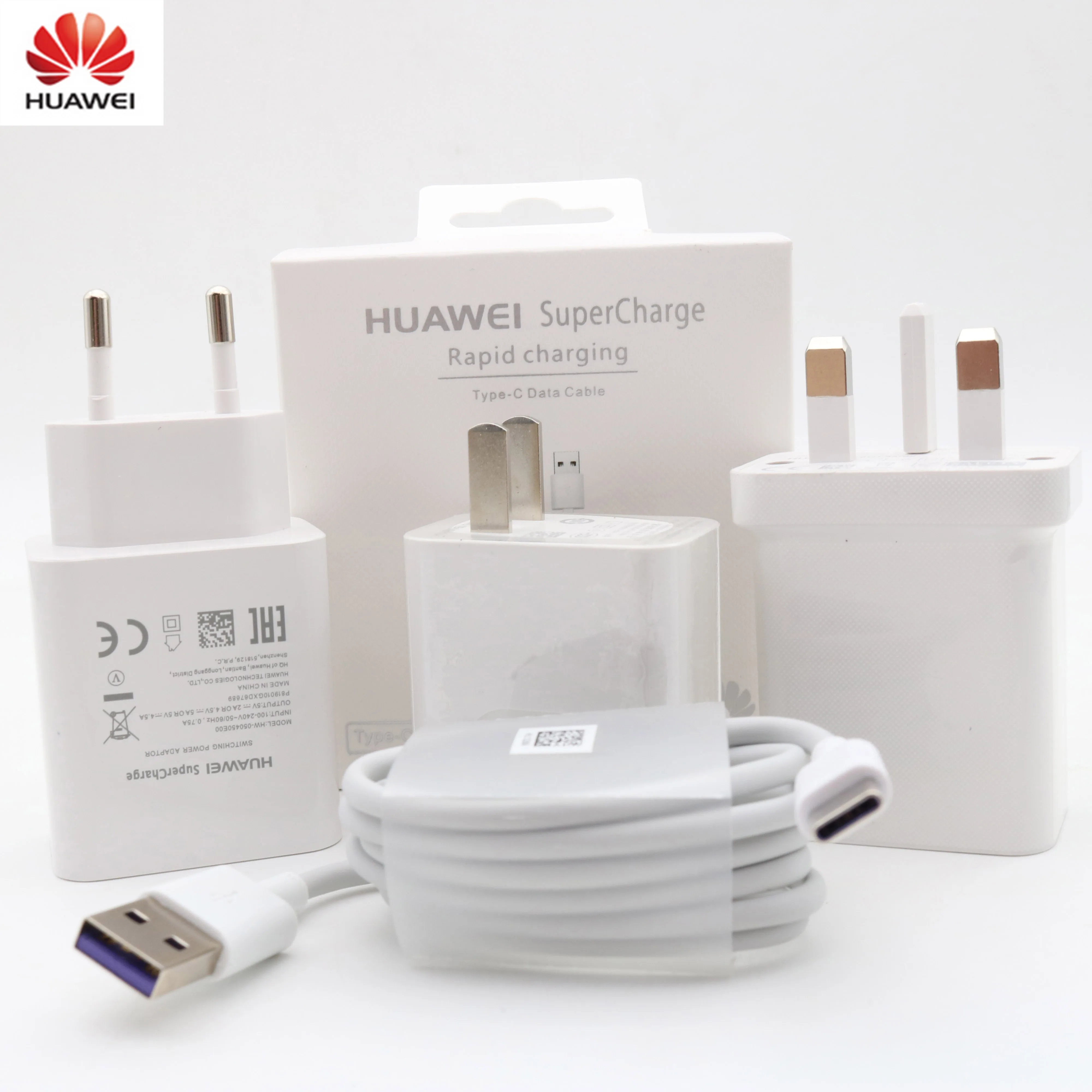 HUAWEI p30 P SuperCharge быстрое зарядное устройство с европейской вилкой 5A type C кабель для HUAWEI P9 P10 Plus P20 Pro mate 9 10 Pro mate 20 V10