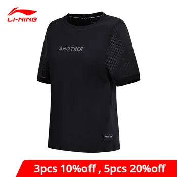 

Li-Ning Women The Trend Sport T-shirt 100% Cotton Loose Fit Breathable li ning LiNing Fitness Sport Tee Tops AHSN082 WTS1404