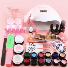 Маникюрный набор COSCELIA, набор УФ-гелей, быстрое удлинение геля, 80 Вт, УФ Сушилка для ногтей, Гель-лак для ногтей, набор, маникюрные инструменты для ногтей