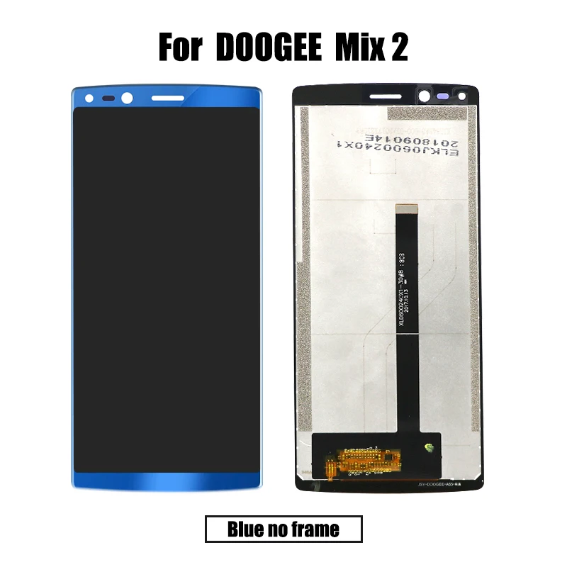 Для DOOGEE Mix 2 lcd и сенсорный экран дигитайзер с рамкой дисплей экран Модуль Ремонт Замена аксессуары Mix2 - Цвет: Blue no frame