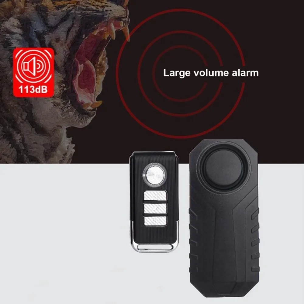 

Waterproof Bike Motorcycle Electric Bicycle Security Anti Lost Wireless Remote Control Vibration Detector Alarm