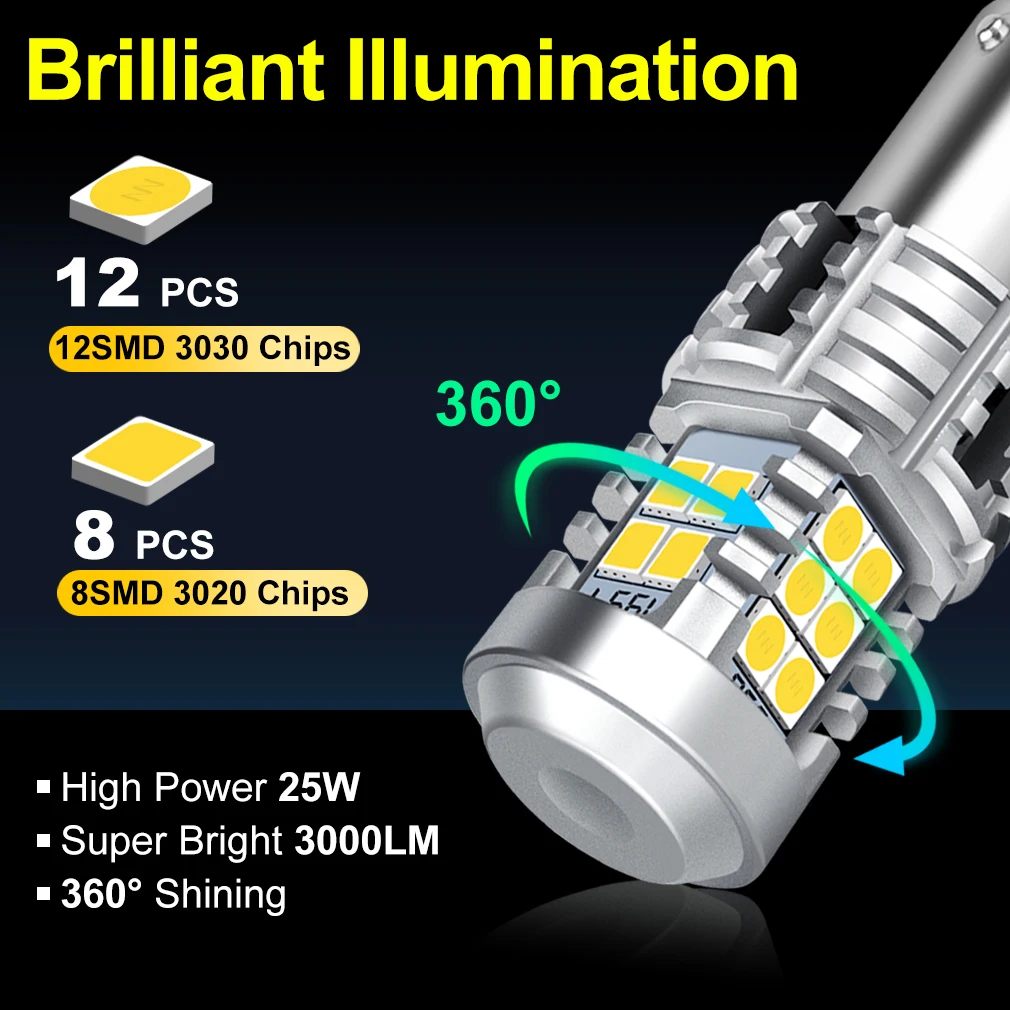 Canbus   1156 LED  ڵ ,  ÷ , ڵ Ĺ  õ, ڹ  ȭƮ, BA15S P21W, BAU15S PY21W, 2 