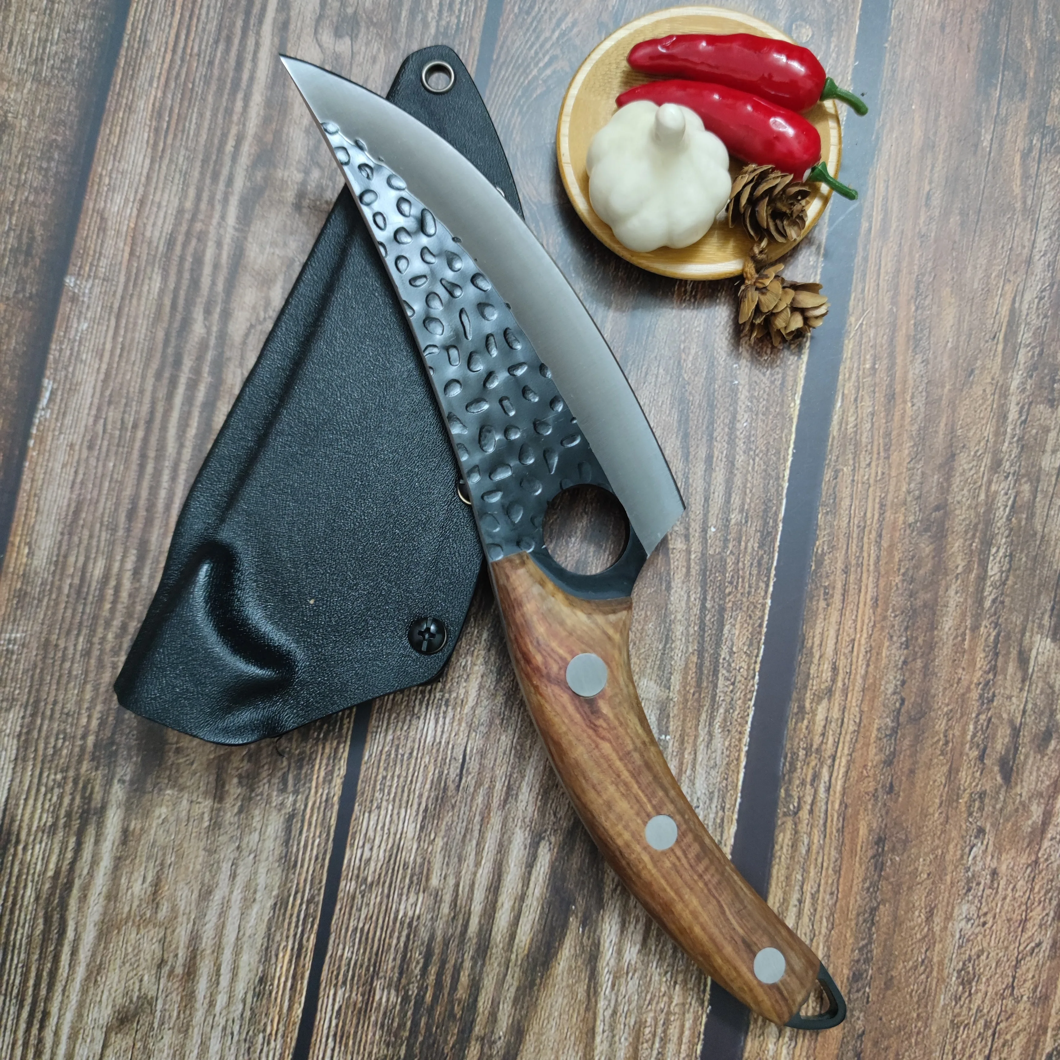 Premium Leather Sheath for Kitchen and Outdoor Knives - Durable Protector for Boning and Cleaver Blades
